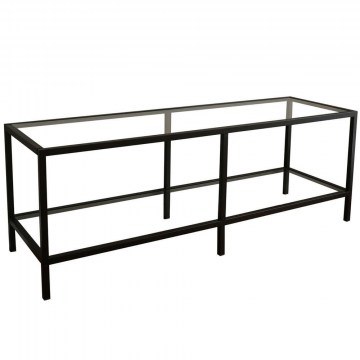 Έπιπλο Τηλεόρασης Basic 552NOS2219 130x40x45cm Clear-Black