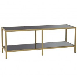 TV Furniture Basic 552NOS2359 130x40x45cm Dark Grey-Gold DARK GREY-GOLD