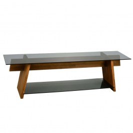 TV Furniture 552NOS1501 158x40x45cm Walnut-Black WALNUT-BLACK