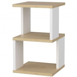 Bedside Table Carter 322RTC1636 29,6x29,6x49,4cm Oak-White OAK-WHITE