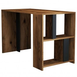 Office Lima 845HCT3839 120x60x75,4cm Walnut-Anthracite WALNUT-ANTHRACITE