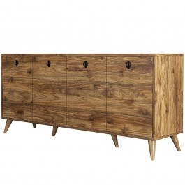 Μπουφές Elite 389MZA1129 180x45x80cm Walnut WALNUT