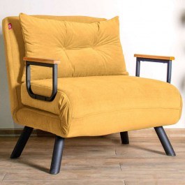 Πολυθρόνα - Κρεβάτι Sando 859FTN2326 60x78x78cm Mustard MUSTARD