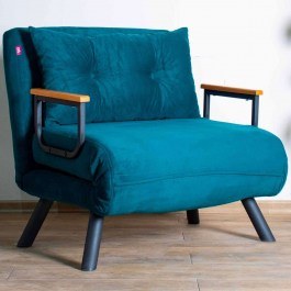 Πολυθρόνα - Κρεβάτι Sando 859FTN2315 60x78x78cm Petrol PETROL