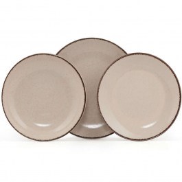 Dinner Plates Set (Set 18Pcs) 710KTP3380 Cinnamon Hermia CINNAMON
