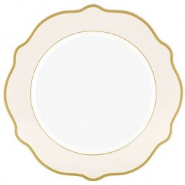 Πιάτο Ρηχό (Σετ 6Τμχ) 280TMA1680 21x21x1cm Cream-Gold Hermia CREAM-GOLD