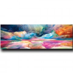 Πίνακας Καμβάς 122RMF1191 90x30cm Multi Wallity