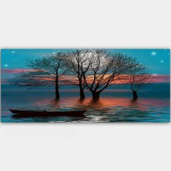 Πίνακας Καμβάς 483TNS1139 80x30cm Multi Wallity