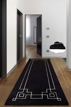 Carpet Square 286CHL6690 Black-White 100X200 Conceptum Hypnose