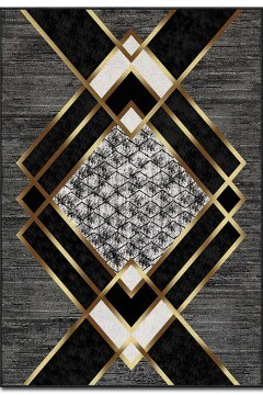 Carpet Asr Crpt-139 288NGR2441 Black-Gold 100X140 Conceptum Hypnose