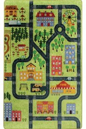 Carpet Small Town Green-Multi Conceptum Hypnose GREEN-MULTI