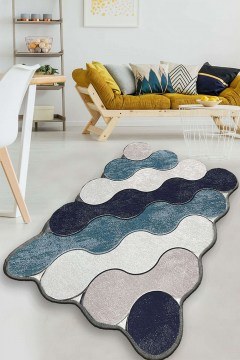 Carpet Circle Blue-Beige Conceptum Hypnose