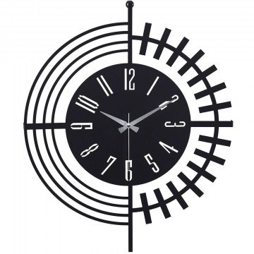 Wall Clock Dubai 902LMN1138 D50cm Black Wallity