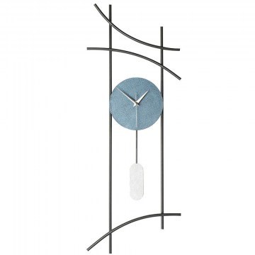 Ρολόι Τοίχου Ken 902LMN1114 30x75cm Multi-Blue Wallity