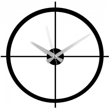 Wall Clock Simple 891TNL2447 49x49cm Black Wallity