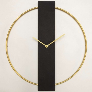 Wall Clock Future 507ATP1526 49x54cm Black-Gold Wallity