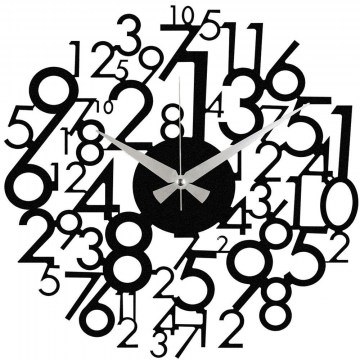 Ρολόι Τοίχου Enzoclock 279ENZ1419 Φ48cm Black Wallity