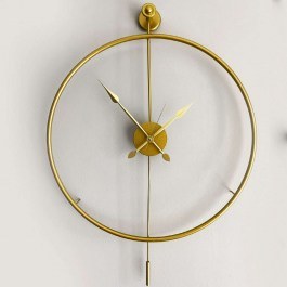 Ρολόι Τοίχου Mclock 779TCM1103 58x7x80cm Gold Wallity GOLD