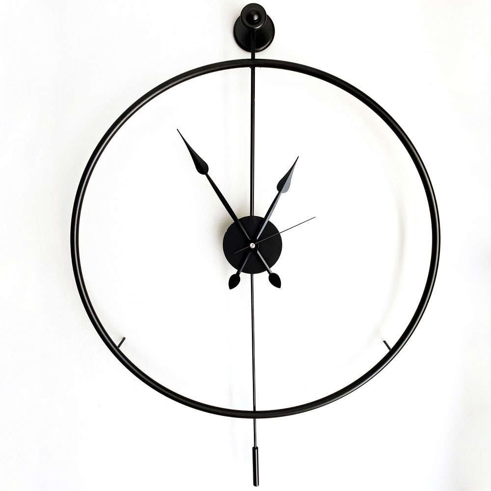 Ρολόι Τοίχου Mclock 779TCM1102 58x7x80cm Black Wallity