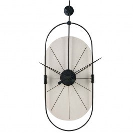 Ρολόι Τοίχου Sntr 902LMN1238 29x77cm White-Black Wallity WHITE-BLACK