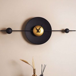 Ρολόι Τοίχου 507ATP1227 36x99cm Black-Gold Wallity BLACK-GOLD