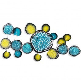 Διακοσμητικό Τοίχου Nenuharps 930DYU1296 125x4xcm Blue-Yellow Wallity BLUE-YELLOW