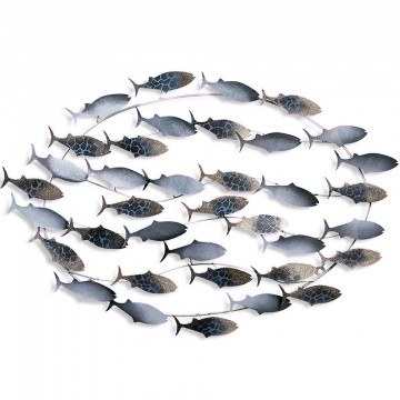 Διακοσμητικό Τοίχου Fishes 930DYU1274 94x4x58cm Multi Wallity
