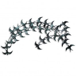 Διακοσμητικό Τοίχου Kirlangic 930DYU1246 75x136cm Black-Blue Wallity BLACK-BLUE