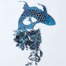 Wall Decorative Carpa Koi 507ATP1184 58x87cm Blue Wallity BLUE