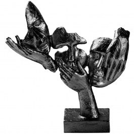 Διακοσμητικές Φιγούρες 565TNL1335 30x9x32cm Black Aberto Design BLACK