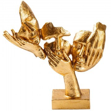 Διακοσμητικές Φιγούρες 565TNL1332 30x9x32cm Gold Aberto Design