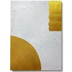 Canvas Painting 3D 112RGN1137 50x70cm White-Gold Wallity