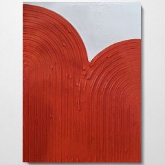 Πίνακας Καμβάς 3D 112RGN1132 70x100cm White-Red Wallity