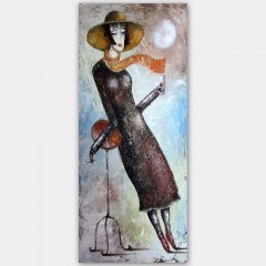 Πίνακας Καμβάς 451ERN2038 50x120cm Multi Wallity