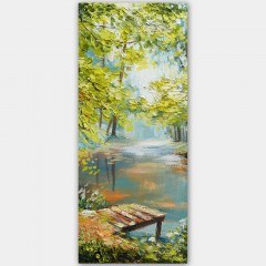 Πίνακας Καμβάς 451ERN1924 50x120cm Multi Wallity