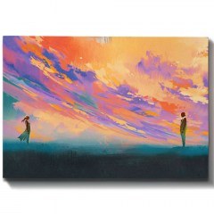 Πίνακας Καμβάς 529TCR1552 100x70cm Multi Wallity