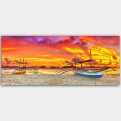 Πίνακας Καμβάς 451ERN1208 120x50cm Multi Wallity