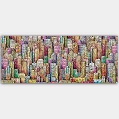 Πίνακας Καμβάς 451ERN1170 120x50cm Multi Wallity