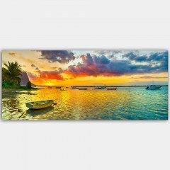 Πίνακας Καμβάς 451ERN1746 120x50cm Multi Wallity