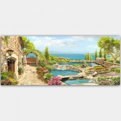 Πίνακας Καμβάς 451ERN1628 120x50cm Multi Wallity