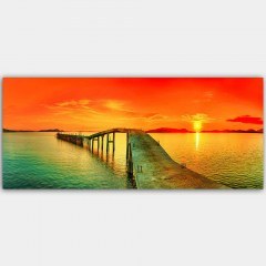 Πίνακας Καμβάς 451ERN1176 120x50cm Multi Wallity