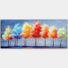 Πίνακας Καμβάς 451ERN1131 120x50cm Multi Wallity