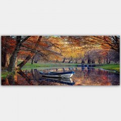 Πίνακας Καμβάς 451ERN1102 120x50cm Multi Wallity