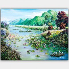 Canvas Painting 441HPE2821 100x70cm Multi Wallity