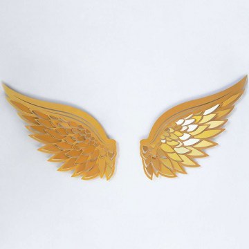 Wall Decorative Angel Wings (Set 2Pcs) 507ATP1162 46x50cm Gold Wallity
