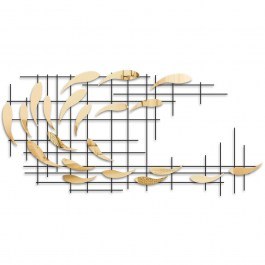 Διακοσμητικό Τοίχου Sheen 891TNL2410 100x4x45cm Black-Gold Wallity BLACK-GOLD