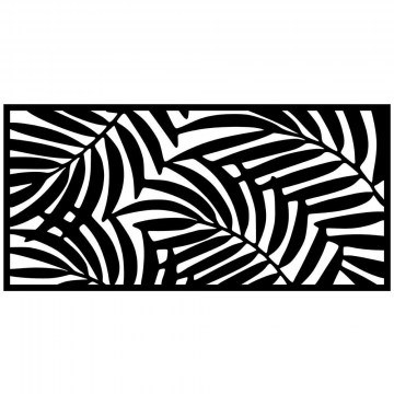 Wall Decorative 891TNL1964 100x48cm Black Wallity