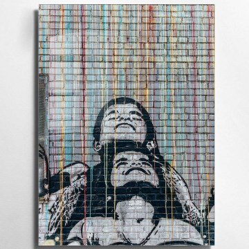 Tempered Glass Painting 681BRS1236 45x65cm Multi Wallity