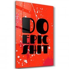 Πίνακας Γυάλινος 672BRS6970 46x72cm Multi Wallity