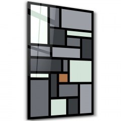 Πίνακας Γυάλινος 672BRS6943 46x72cm Multi Wallity